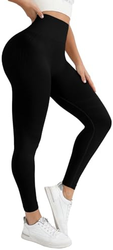 Legging Anti Cellulite Femme 3D Compression Minceur Taille Haute sans Couture Push Up Opaque Yoga Fitness Pantalon Sport Sculptant Amincissant pour Gym Vélo Travail Randonnée Le Noir XXL