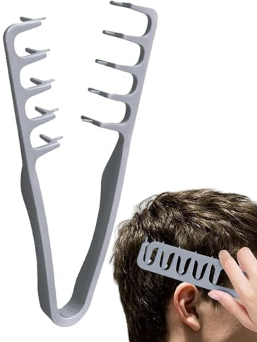 Peine Texturizador, Peine De Dientes Anchos, Herramienta De Peluquería | Para Cabello Rizado, PeineMasculino Para Cabello Con Volumen, PeineVoluminizador Para Raíces, Flequillo