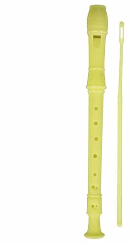 Blockflöjt 8håls Inspelare Gjord Av ABS Plast Speciellt Designad För Nybörjare Som Spelar Blåsinstrument(Yellow)