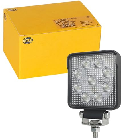 HELLA Valuefit S1500 LED Arbeitsscheinwerfer 12V - 24V 1500 Lumen 15W Nahfeldausleuchtung Wasserdicht IP67 Offroad LED Scheinwerfer für Traktor Auto LKW SUV UTV ATV - 1GA 357 103-012