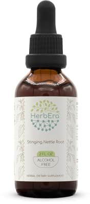 Stinging Nettle Root B60 Alcohol-Free Herbal Extract Tincture, Concentrated Liquid Drops Natural Stinging Nettle (Urtica Dioica) Dried Root (2 fl oz)