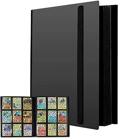Revspoir Sammelkarten Album - 540 Pockets Transparent Sammelkarten, 30 Seiten, 18 Taschen pro Seite, Wasserdichter Ordner für Pokemon Karte, Elastischer Gurt Verhindert das Herunterfallen der Karte