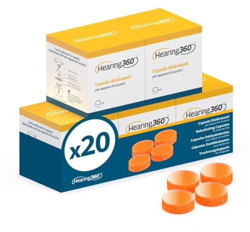 Capsule deumidificanti per Apparecchi Amplificatori Acustici (20 Capsule)