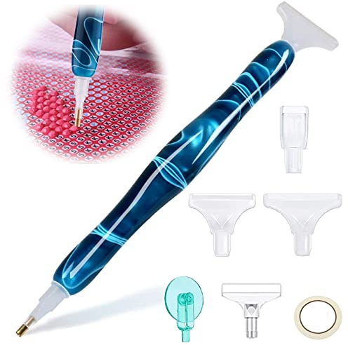 Diamond Painting Zubehör 6 Styles Diamond Painting Stift 5D Diamond Painting Point Pen DIY Diamant Malerei Stift Zubehör und Werkzeuge Kunstharz-Diamant-Malstift für Malerei Handwerk DIY Nagelkunst