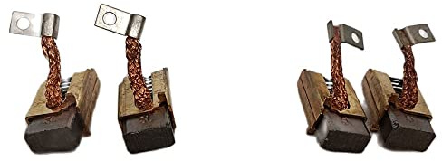 JWDAWN 4 Stück Lenkmotor-Kohlebürsten, Graphitbürste, 9 x 16 x 17, 9 x 16 x 17 mm, mit Montagekoffer für Elektrostapler, Palettenwagen, Stapler, Motorzubehör