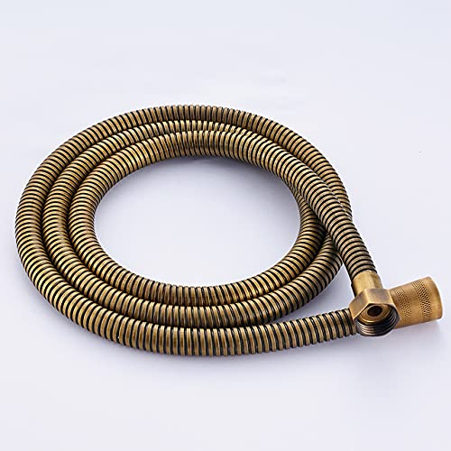 Brauseschläuche 59 Zoll Schlauch für Handbrause Brauseschlauch Ersatz Flexibler Edelstahlschlauch Anti-Twist-Antik Messing,150cm