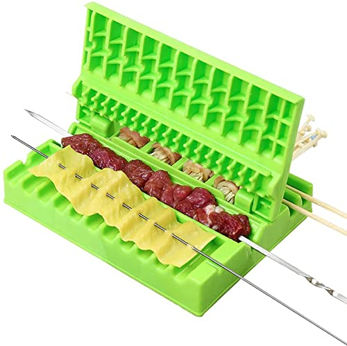 Kebab Maker, Machine à Brochettes de Viande pour Barbecue Multifonction, Boîte à Brochettes de Viande Portable Rapide, Peut être Réutilisé Brochettes Outil de Barbecue, Brochettes Barbecue Outil Ess