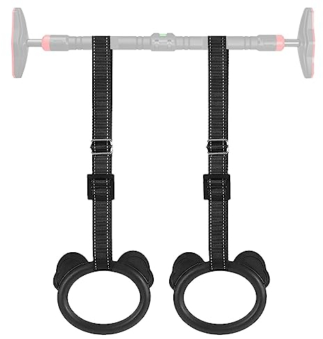 Fukamou Turnringe Gym Ringe Indoor Outdoor | rutschfeste Gymnastikringe | Trainingsringe Für Kinder Und Erwachsene Fitness Ringe | Für Gym Home | Maximale Belastung 200 Kg.
