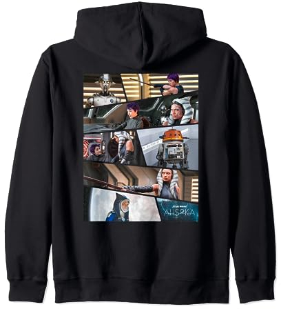 Star Wars Ahsoka Part Three Sabine Chopper Huyang Disney+ Zip Hoodie