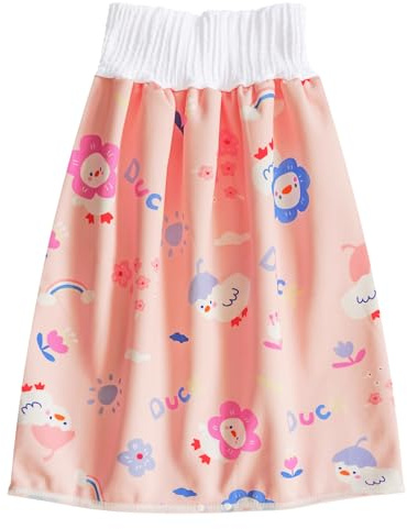 Foryee Wasserdichter Windelrock für Babys, Kleinkinder, wiederverwendbar, Bettnässen, Training, Windel-Shorts für Jungen und Mädchen, für die Nacht (Ente)