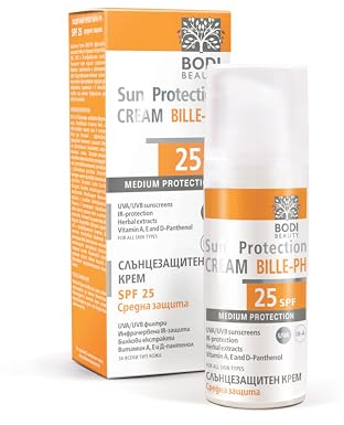 BODI BEAUTY – Sonnencreme Gesicht SPF 25-50 ml – hoher LSF, UV-Filter schützen | nicht komedogen, schnell einziehend, wasserfest | Anti-Age Q10 & Vitamin E | leichte Sonnenmilch, für jeden Hauttyp