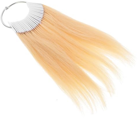 VINTORKY Nuancier Échantillons Coloration Capillaire Humaine 30 Mèches Naturelles 15 Cm Test Teinture Salon Professionnels Usage Coiffure