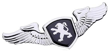 YCDSSM Auto Embleme für Peugeot 2008 2013-2019, Logo Abzeichen Aufkleber Sticker für Motorhaube Front Karosserie Kofferraum Heckklappen Metall Tuning Styling Dekoration Zubehör,Silver