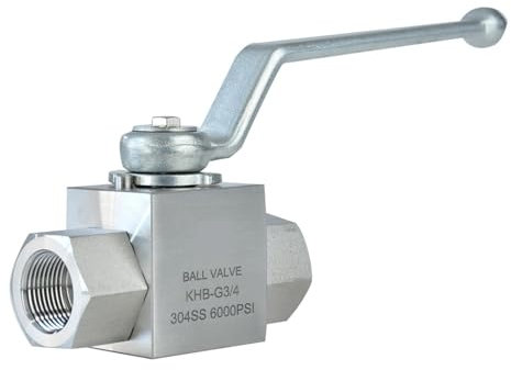 HLFLBAVATW Hydraulische Kugelhähne 1/4 3/8 1/2 Innengewinde-Kugelhahn, hydraulischer Kugelhahn Hydraulisches Ventil(3/4)