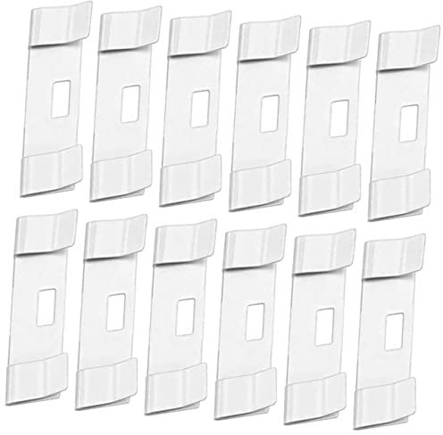 MAGICLULU 3 Sätze Vorhangzubehör Zum Aufhängen Vertikaljalousie Blinde Reparatur Vorhänge Ersatz Clips Vertikale Blindlaschen Lamellenvorhang Für Vertikale Jalousien Sehen Weiß 12 Stück * 3