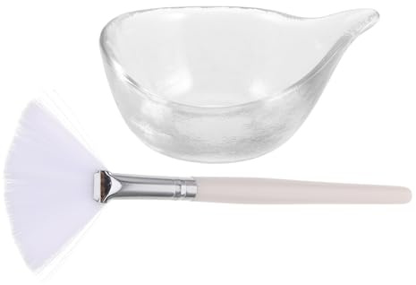 VICASKY Cepillo de Máscara Facial de Material Sintético Forma Abanico para Uso Profesional