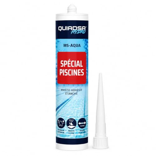 Mastic Blanc 290 mL – Étanchéité Piscines & Joints – Résistant Eau Chlorée & UV – Sans Solvant – Intérieur/Extérieur