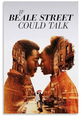 ASDJWAUEYWEH Poster sur toile If Beale Street Could Talk - Décoration murale vintage - Art esthétique - Décoration pour salon, chambre à coucher - 40 x 60 cm - Style sans cadre