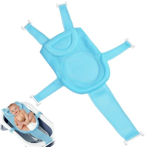 Cuscino Bagnetto Neonato,Bagnetto Supporto Sedile Regolabile,Riduttore Vaschetta Bagnettos,Rete Bagnettos Sedile Inserto,Bagnetti Antiscivolo Cuscino Supporto per Bagnettoss