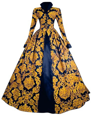 PAIDAXING Regina abiti vittoriani da donna taglie forti retrò vintage rinascimentale corte abito in maschera rococò barocco Maria Antonietta Royal Ball abiti da donna medievale cosplay performance