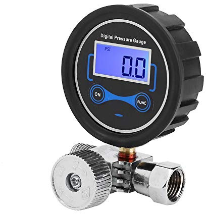 KIMISS High Precision Air Pressure Regulator Control Valve Digital Pressure Gauge Regulating 1/4in for Spray Gun - Air Adjusting Valve, Compact & Heavy-Duty
