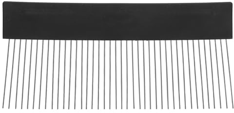 KONTONTY Raschietto per Vernice in Acciaio Inossidabile, Pettine per Texture Nero, Applicazione Precisa e Facile Pulizia per Finiture Pareti