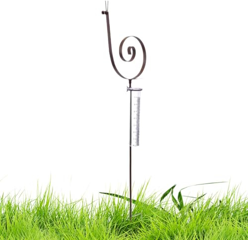 Pluviometro a – Stabile, Facile da installare, misurazione, Costruzione Resistente alle intemperie | Giardino, Cortile, Prato, all'aperto, Tracker delle precipitazioni, Strumento