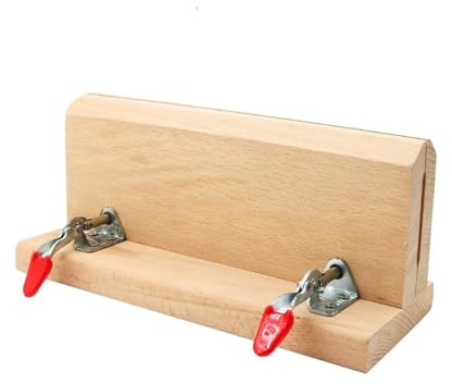 Läderklämma för ponnyhäst, Lädersömmar ponnyklämma 25 cm justerbar handsömnad träklämma(Wood Clamp-4pin)