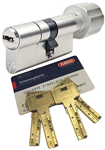 ABUS Bravus.3000 MX Knaufzylinder mit Sicherungskarte und 4 Schlüssel, Länge (a/b) 55/K40mm (c=95mm) K=Knaufseite, modulare Bauweise MX erhöhter Bohr/Zieh- u. Abreißschutz