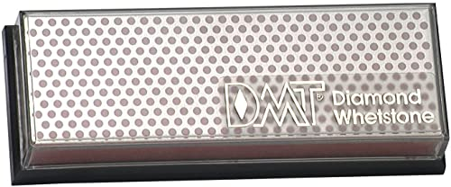DMT W6FP Diamond Whetstone Sharpener - Fine With Plastic Box, Grey, 6-Inch