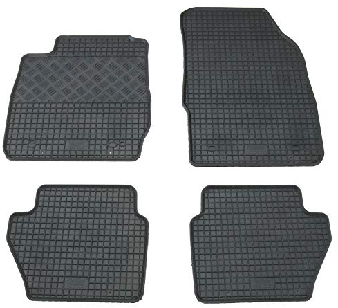 Gummi Fußmatten Set, 4teilig, Gummifußmatten Gummimatten Matten