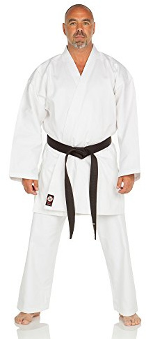 Ronin Karate Gi - Lightweight Student Karate Uniform - Professional quality made Kimono - Advanced 100% Cotton Martial Arts Kit - Great for all style Karate Training for Adults & Kids. (White, 2)