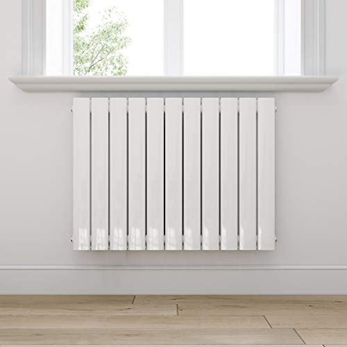 ELEGANT Design Heizkörper 630x847mm Doppellagig Badezimmer/Wohnraum Seitenanschluss Weiß Flachheizkörper Badheizkörper Radiator