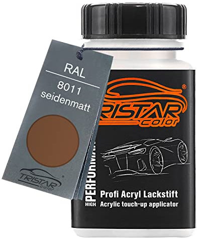 TRISTARcolor RAL 8011 Nussbraun seidenmatt Lackstift 50 ml schnelltrocknend