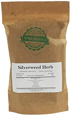 Cinquefoglia Erba / Potentilla Anserine L / Silverweed Herb # Herba Organica # Fragolaria (50g)
