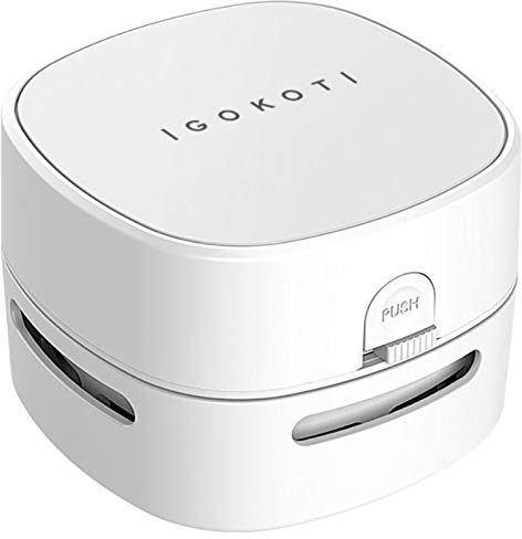 IGOKOTI Desk Vacuum, Mini Desk Hoover, Desktop Vacuum Cleaners Battery Operated Handheld Design (no Battery Included)