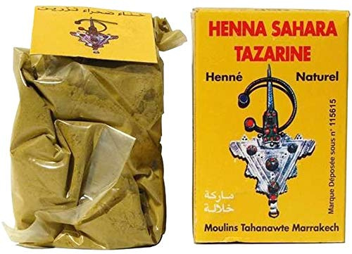 Nourbeaute Henne Sahara Tazarine Henna Hand Naturlig Henna För Händer, Fötter Och Hår 100 G Med Ett Par Handskar Tonåring Vuxen