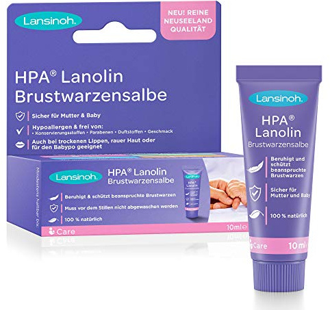 Lansinoh - Crema Lanoline HPA - 10 ml - Cura dei capezzoli