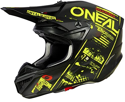 O'NEAL | Motocross-Helm | MX Enduro | 2 Außenschalen & 2 EPS für erhöhte Sicherheit | 5SRS Polyacrylite Helmet V.23 | Erwachsene