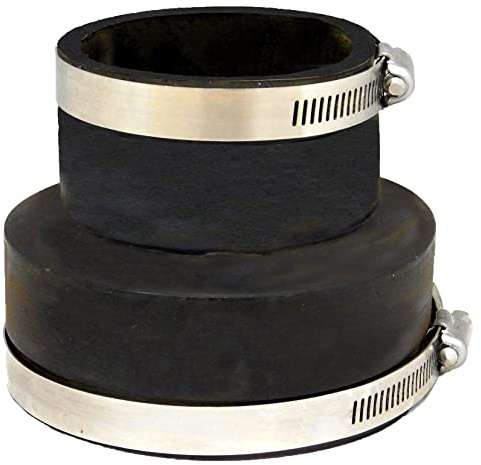 Aquacadabra Rubber 4 to 3 Reducer Pipe Adapter for Pond & Garden