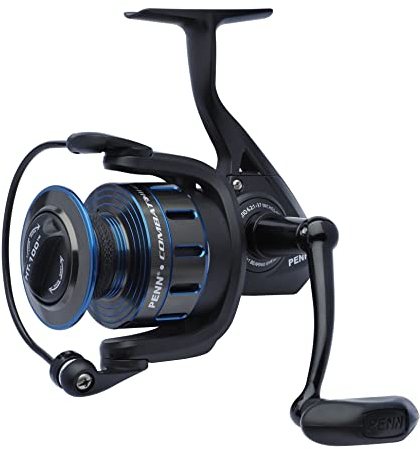 PENN Combat III Angelrolle Spinnrollen Meeresangeln Vielseitige Meeresangeln Rolle für Boot Kajak Ufer Spinning Jiggen Surfen und Allround-Einsatz Unisex Schwarz Blau 5000