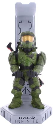 Cableguys Deluxe Halo Infinite Master Chief Controller-Halter, Kopfhörer- & Handyhalter - Leuchtendes Gaming-Accessoire für Zimmer und Setup, Headset-Ständer für Xbox- und PlayStation-Controller