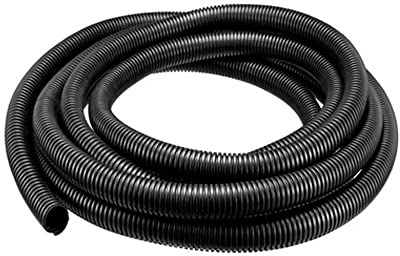 MOCNT Gaine Câbles Électriques Voiture Gaine Ondulée Flexible Protection Cache PP Tuyau Fil Fendu Gaine Isolante Conduit Tube Rangement Câble Extérieur 15mm Long 5 Mètres