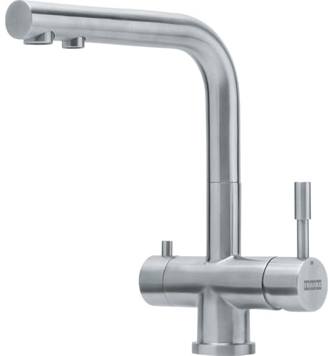 Set of Kitchen Sink tap with a Fixed spout and Clear Water Filter from Franke Atlas Clear Water - Stainless Steel - 120.0637.657