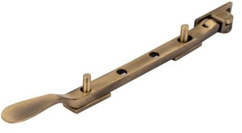 Dart Light Victorian Spoon Brass Window Stay 8 (200mm) - Antique Brass