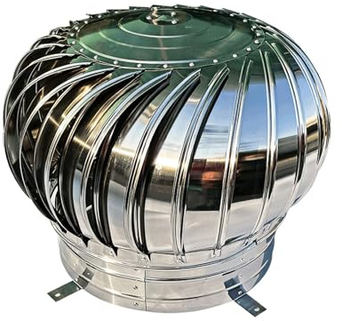 SBCC Hood Roof Ventilator, 201 Stainless Steel Finished Product Shipped, Industrial Factory Ventilation Fan (Small : 450mm)