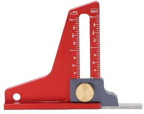 Höhenmesser, Tiefenmesser, Holzbearbeitungs-Höhenmesser, Höhenmesswerkzeug für Tischkreissäge, Oberfräse, Tischbohrmaschine, Bandsäge