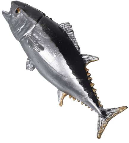 CORHAD Figurine de Thon Jouet Éducatif en Plastique Réaliste Modèle Simulé Vivant et Coloré et Décoration de Maison de Poisson pour Garçon et Filles