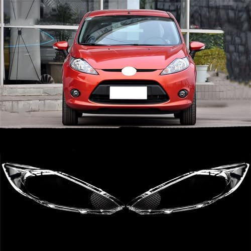 ALaaaaL Transparente Maske Für Autoscheinwerfer Für Ford Fiesta 2009-2012,Auto Front Scheinwerfer Shell Abdeckung Lampenschirm Autoteile,A-Durable and Non-Yellowing The Main Driver 1 Piece