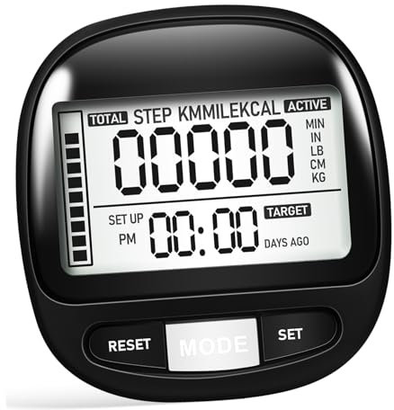 Happyyami Contador De Portátil Pedometría Digital Pantalla Clip Deportivo Monitor De Actividad para Caminatas y Ejercicio